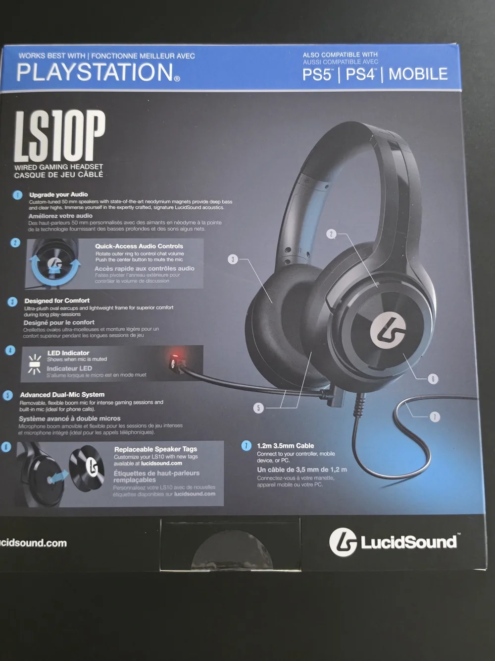 LucidSound LS10P Wired Gaming Headset - Playstation/Mobile Gaming